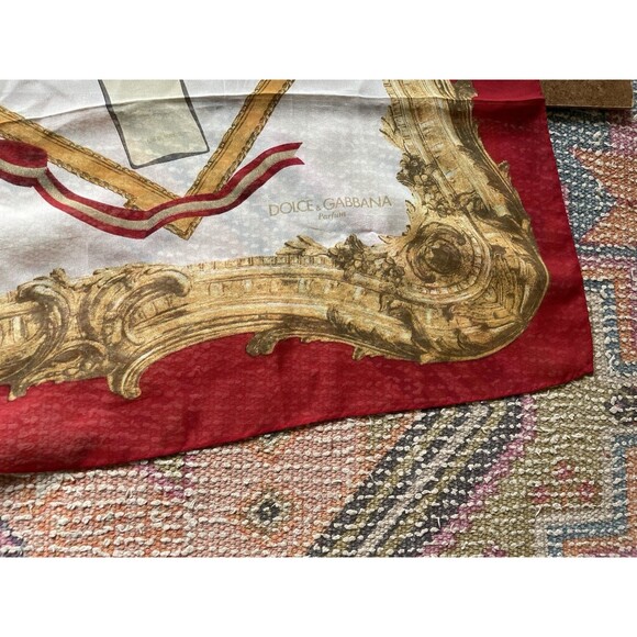 Dolce Ganaba  Perfume 100% Silk Scarf - Picture 2 of 4